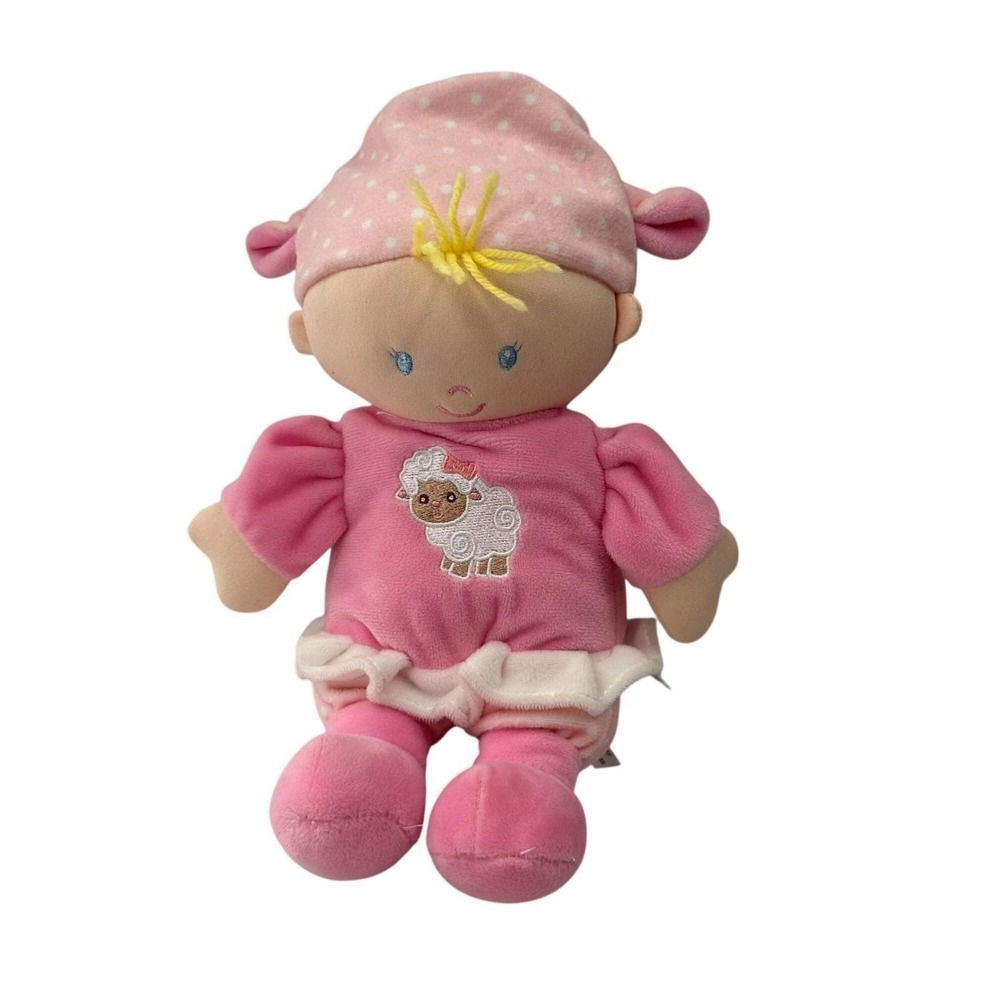 Kids Preferred Pink Plush Baby Doll Blonde Sheep Embroidery 2019 Girl Lovey